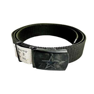 Original BTK Group VKBO Tactical Belt Olive, Post-Soviet Military Duty Belt, Army Equipment Belt, Field Gear for Outdoor & Collectors