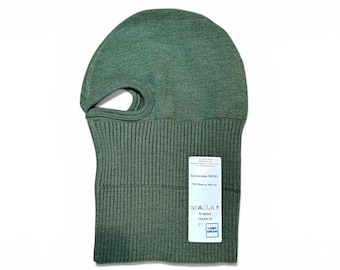 Original Post-Soviet VKBO Ratnik Balaclava Olive Cold Weather Military Thermal Face mask, Wool Tactical Winter Army Hat for Outdoor, Surplus