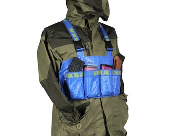 EFT Tarkov Inspired IKEA Shopping Bag Chest Rig – Custom Cosplay Gear