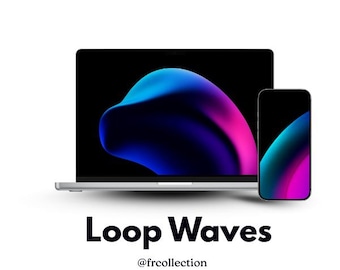 Collezione Loop Waves - Sfondi minimali per iPhone e MacBook