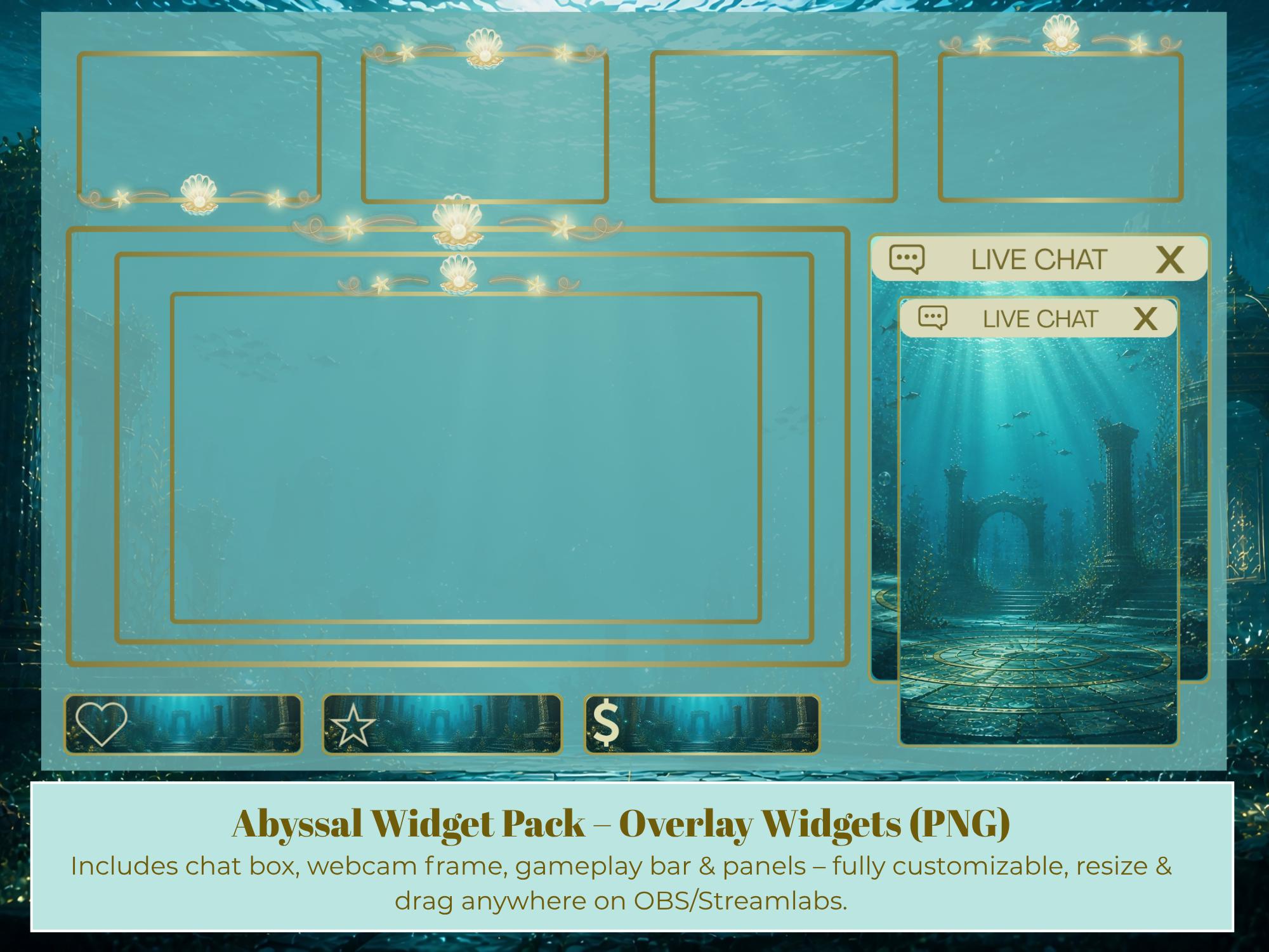 Abyssal Ruins — Animated Stream Overlay Pack | Twitch & OBS Overlays ...