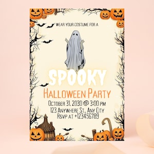 Halloween Party Invitation | Costume Party | Instant Download | Halloween Invitation | Let&#39;s Get Spooky