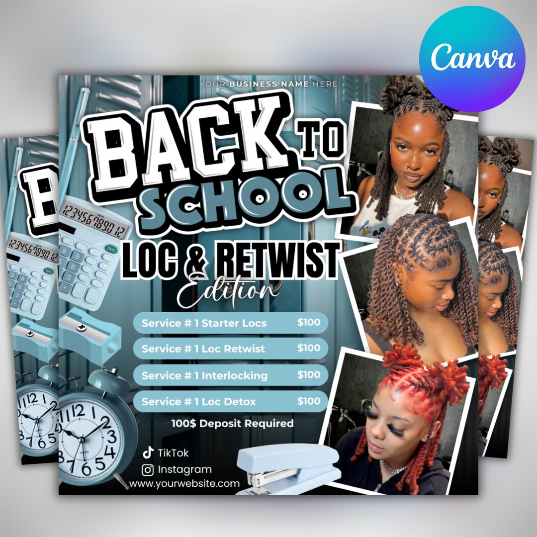 Locs Specials Flyer, Dread Locks Flyer, Hair Specials Flyer, Locs and ...