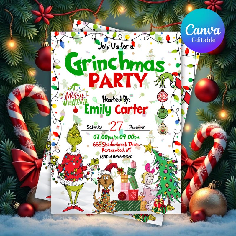 Grinch Party - Etsy