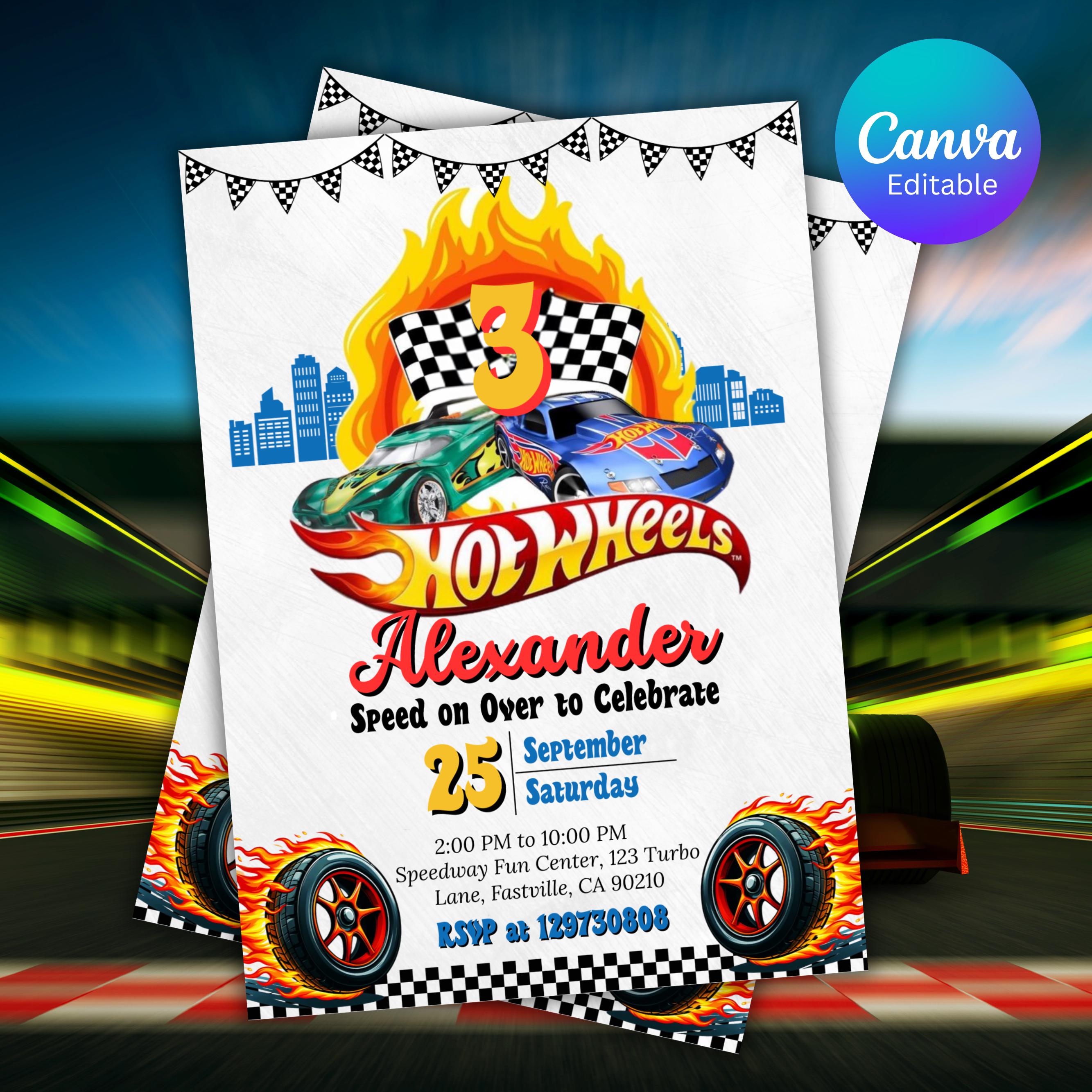 Hot Wheels Birthday Card - Etsy