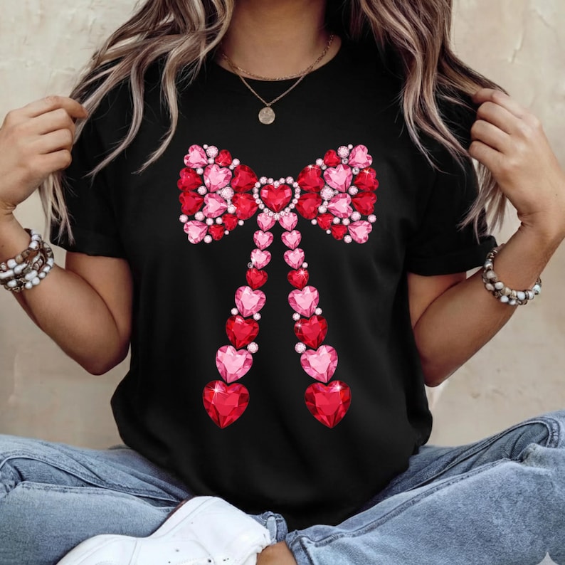 Rhinestone Valentine PNG Bundle: Sparkle Bling Crystal Mosaic Jewel Diamond Vday, Trending Digital Download