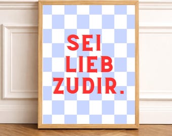 Be kind to yourself – Positive Affirmation Poster – Self-Love Wall Art – Motivational Quote Print – Mental Health Poster