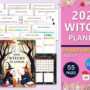 2026 Witchy Planner Canva Template