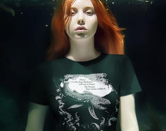 Mystical Fish T-Shirt: Deep Sea Graphic Tee, Ocean Art Shirt