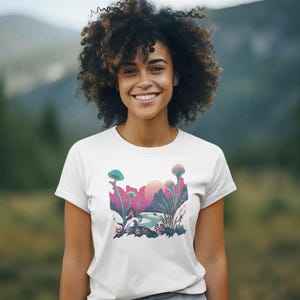 Weird Sunset T-Shirt | Surreal Landscape Art Tee, Dreamy Nature Shirt