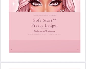 Soft Start Pretty Ledger | Pink Financial Reset Planner (Digital Download)