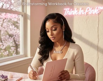 The Blush Prompt Journal — AI Brainstorming Workbook for Creators