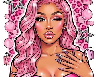 Hot Pink Coquette PNG Bundle | DTF Transfer Designs, Tumblers, Shirts (Digital Download)