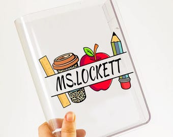 Jarrón de acrílico personalizado para libros, regalo para profesores, decoración del hogar