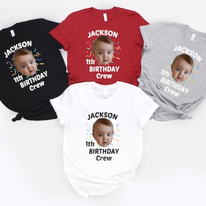 Benutzerdefinierte Geburtstag Foto Name Shirt, personalisierte Foto Geburtstagsfeier T-Shirt, Geburtstagsgeschenk, Benutzerdefinierte Gesicht Geburtstag Tshirt, Geburtstag Gesicht Name T-Shirt