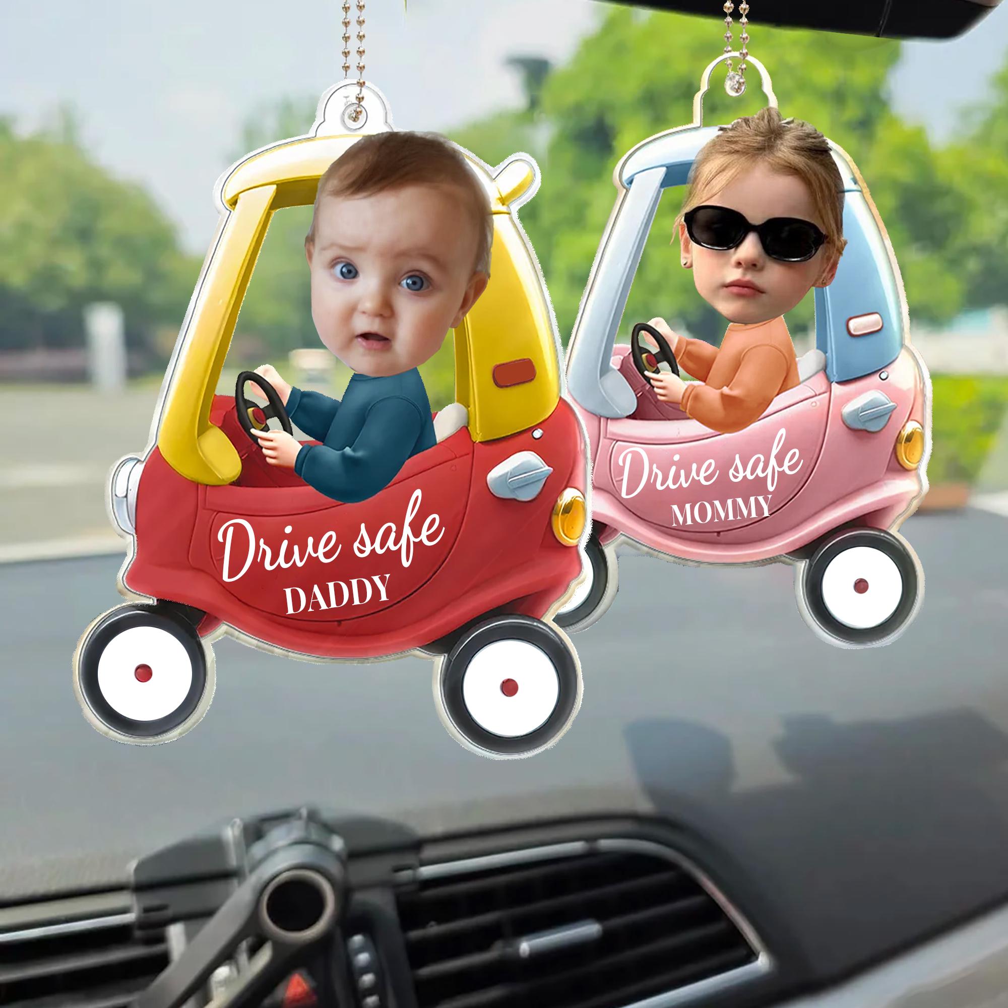 Drive Safe Personalized Car Hanging Ornament With Photo