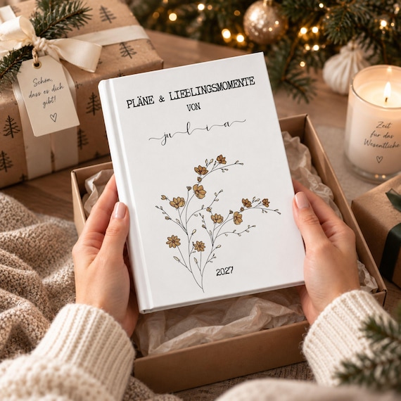 Personalisierter Kalender 2027 mit Name – DIN A5 Terminplaner für Lieblingsmomente