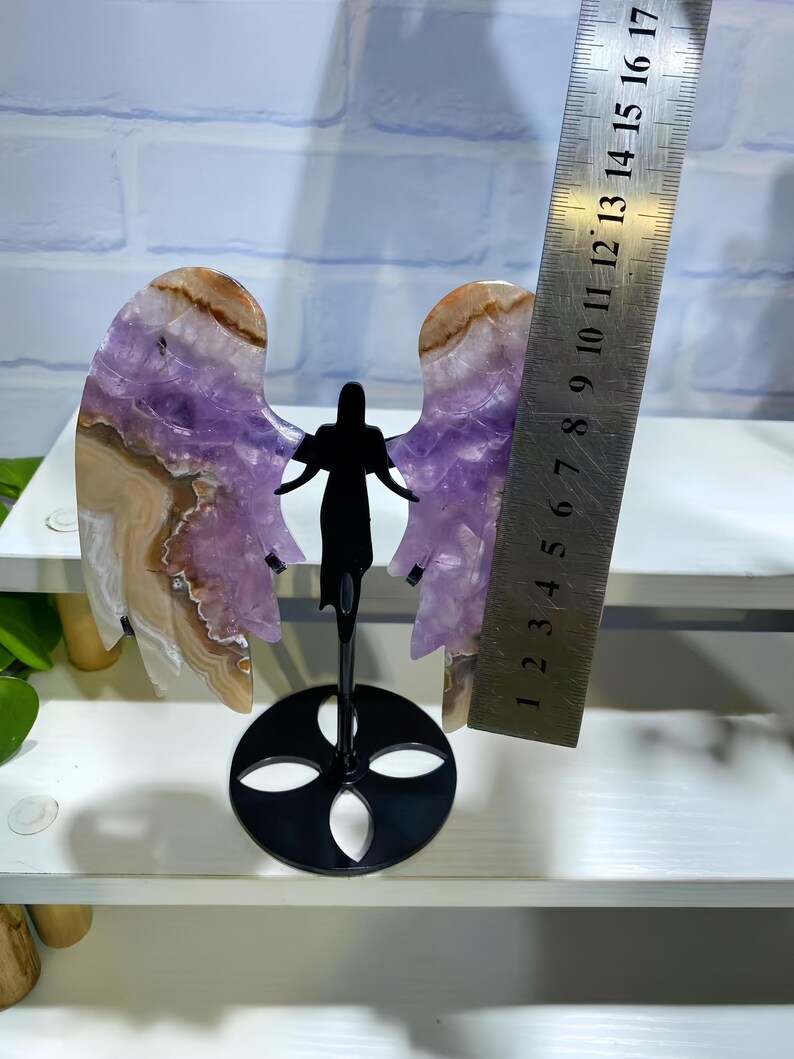crystal healing
animal carving
eagle claw
reiki crystal tool
totem carving
energy talisman
stone animal
meditation stone
carved crystal
birthstone gift
energy crystal
Angel Wings
Amethyst Agate