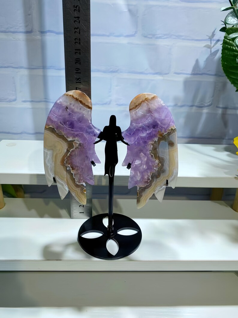 crystal healing
animal carving
eagle claw
reiki crystal tool
totem carving
energy talisman
stone animal
meditation stone
carved crystal
birthstone gift
energy crystal
Angel Wings
Amethyst Agate