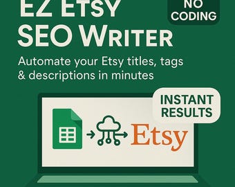 Etsy SEO Writer Blueprint: Automation for Seller Success (PDF Guide)
