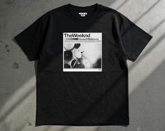 The Weeknd House of Balloons Album Cover Relaxed Fit T Shirt | XO Graphic Tee | 100 Cotton Music Merch Concert Fan Apparel