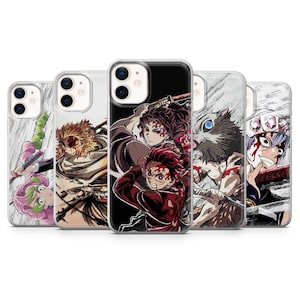 Demon Slayer Phone Case Rengoku Tanjiro Cover for iPhone 16Plus, 15, 14, 13, 12, Samsung S25+, S24, S23Fe, S22, A16, A55, A25, Pixel 9, 8A