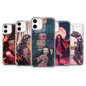 Demon Slayer Phone Case Tanjiro Nezuko Cover for iPhone 16Plus, 15, 14, 13, 12, Samsung S25+, S24, S23Fe, S22, A16, A55, A25, Pixel 9, 8A