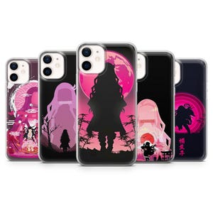Demon Slayer Phone Case Manga Nezuko Cover for iPhone 16Plus, 15, 14, 13, 12, Samsung S25+, S24, S23Fe, S22, A16, A55, A25, Pixel 9, 8A