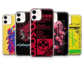 Cyberpunk Phone Case Edgerunners 2077 Game Cover for iPhone 16Plus 15, 14, 13, 12, Samsung S25+, S24, S23Fe, S22, A16, A55, A25, Pixel 9, 8A