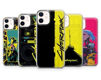 Cyberpunk Phone Case 2077 Game Video Game Cover for iPhone 16Plus, 15, 14, 13, 12, Samsung S25+, S24, S23Fe, S22, A16, A55, A25, Pixel 9, 8A