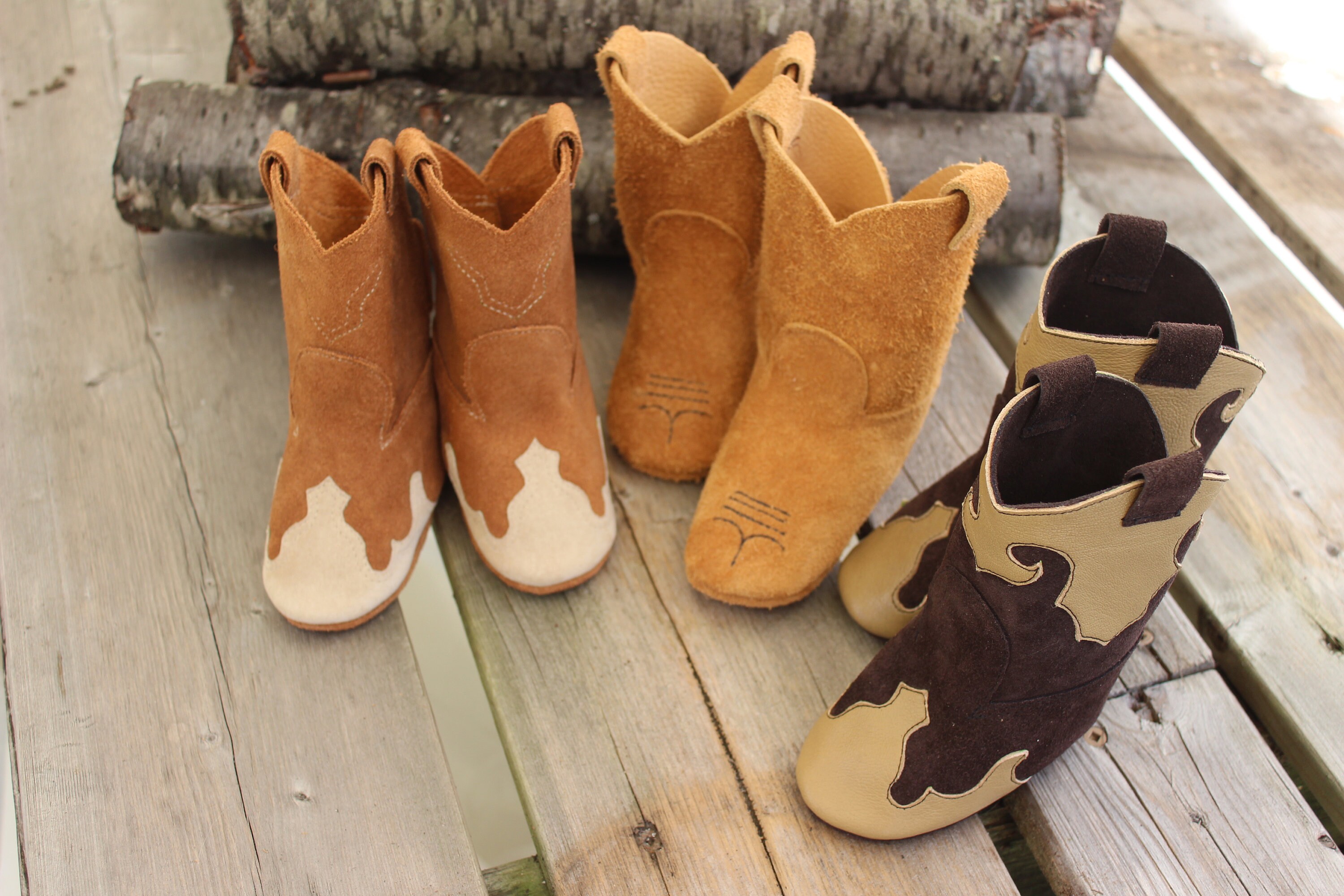 Genuine Leather Baby Booties Baby Cowboy Boots Leather Etsy