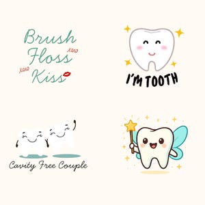 Dental T-Shirt PNG Design Bundle: Dentist Student Gift (Digital Download)
