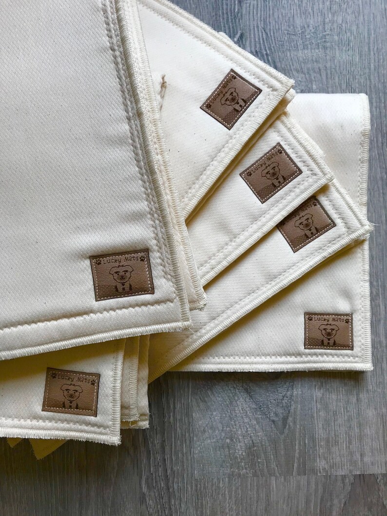 Lucky Mats Organic Crate Mat Pads 15 X 20 Double Ply Reusable Set of 6