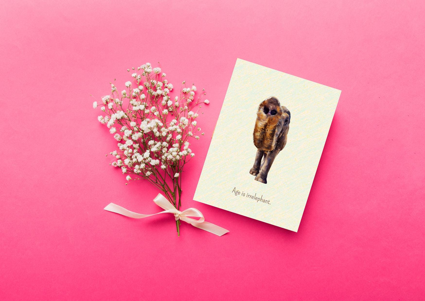Age Is Irrelephant Elephant Birthday Card | Biely & Shoaf - View #6