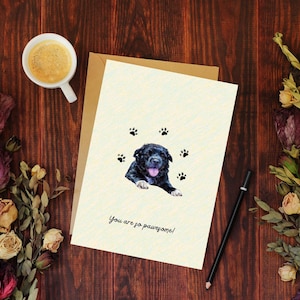 Carte imprimable pour chiot - Carte de chien amusante et mignonne - Carte de voeux numérique pour amis, amoureux des chiens et enfants