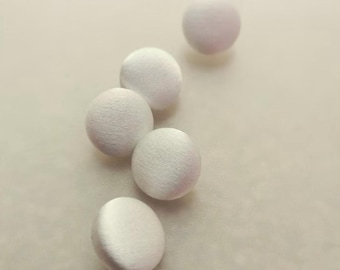 Ivory Wedding Dress Buttons 100% Silk Satin Bridal Buttons Silk Charmeuse