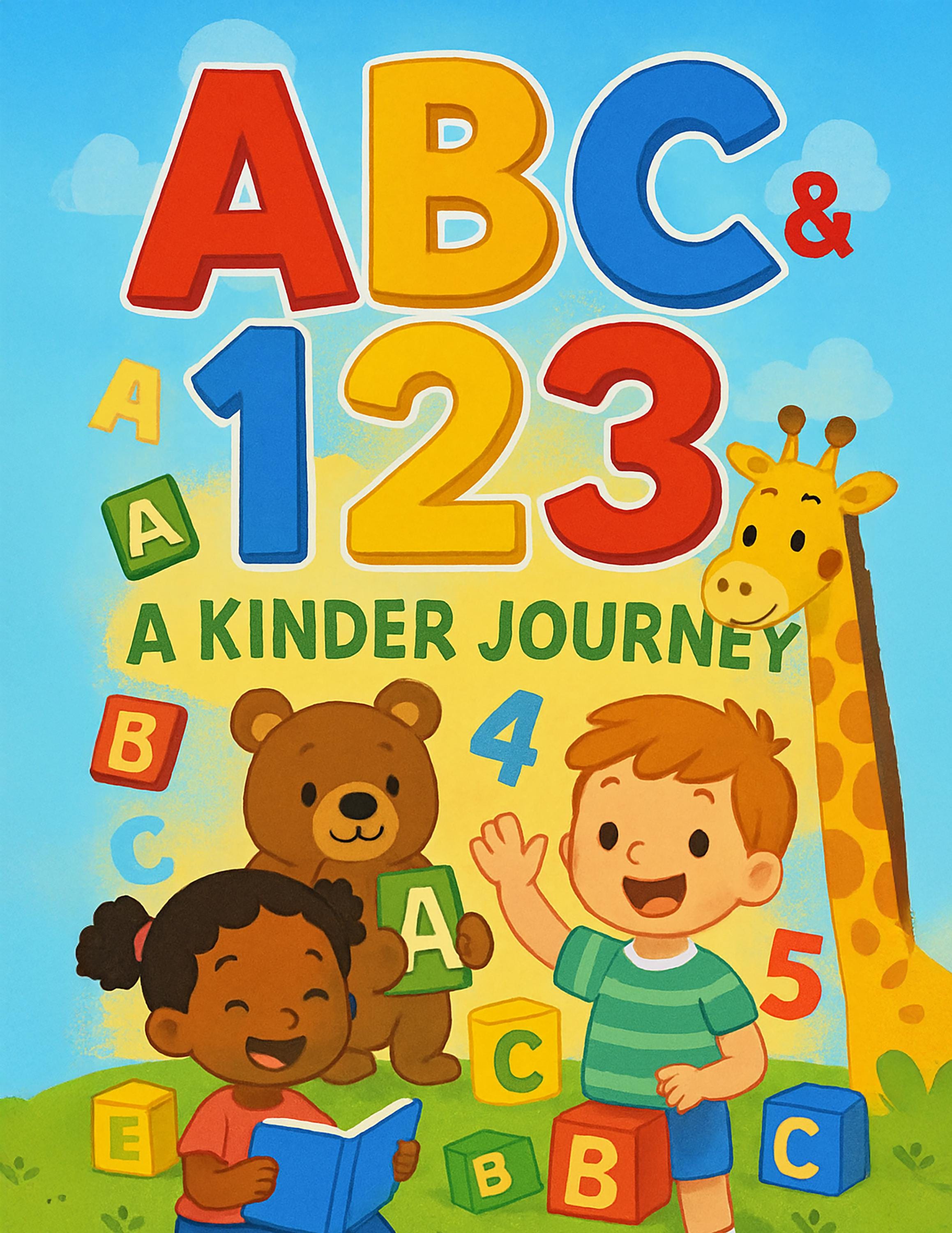 Kinder, Alphabet, Letters, Numbers, Worksheets, Workbook, Activity Book ...