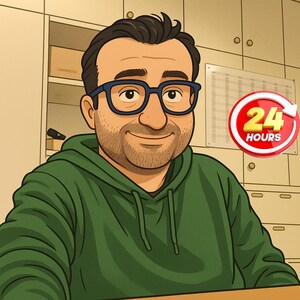 Personalisierte Porträt Cartoon Bild Portrait– Dein Foto als Disney Stil Illustration – Geschenkidee für Paare, Freunde Familie