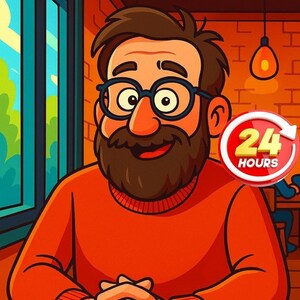 Lustiger Porträt Benutzerdefinierte Cartoon Foto Bild – Dein Foto als Disney Still Geschenkidee für Paare, Freunde Familie