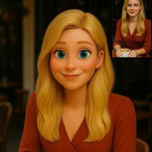Benutzerdefinierte Bild Cartoon Porträt  – Dein Foto als Dreamworks Stil Illustration – Geschenkidee für Paare, Freunde & Familie – Sofort
