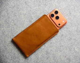 iPhone 17 Pro Case: iPhone 17 Pro Max leather sleeve, iPhone Air Case Personalized, iPhone Air sleeve