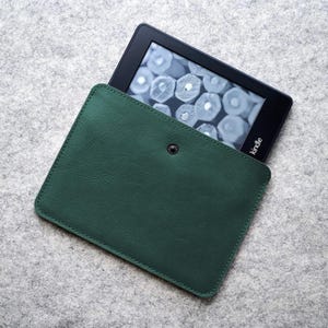 Premium leather kindle case, Kindle Case with Pocket, Kindle Colorsoft leather sleeve, Kindle Oasis case, minimalist kindle sleeve