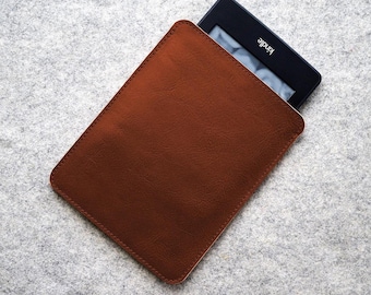 Kindle Colorsoft Case: Oasis leather case, Kindle Paperwhite case 12th gen, Colorsoft leather sleeve, Felt interior, Tuscan leather