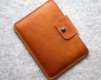 Leather Sleeve for reMarkable Paper Pro Move, Wool Felt Lining, Book Folio Compatible, Personalization