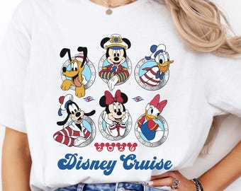 Camiseta de Disney Cruise Squad, camiseta de Mickey y sus amigos para el crucero, camiseta de Disney Cruise Trip, camiseta de verano de Mickey y compañía, camiseta de Disney Vacation