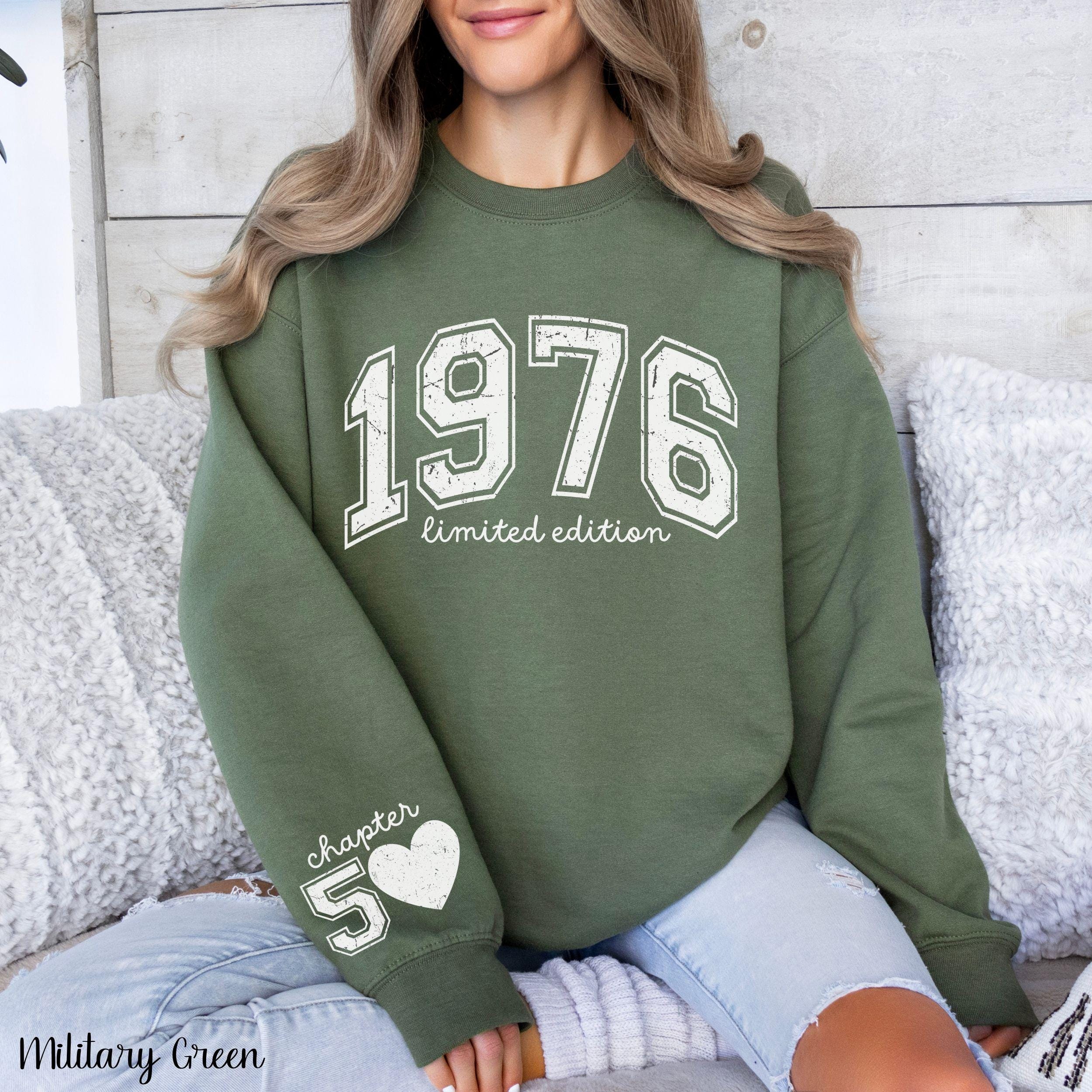 Custom 50th Birthday Sweatshirt, Personalized Limited Edition 1976  display picture 1