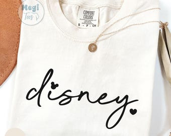 Comfort Colors® Minimal Disney Shirt, Womens Disney Trip Tee, Aesthetic Disney Vacation Shirt, Disneyland Girls Trip Outfit
