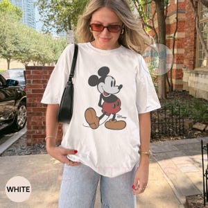 Comfort Colors® Classic Pose Mickey Mouse Shirt, Retro Mickey Tee, Vintage Style Disneyland Trip Shirt, Disney Couple Holiday Vacation Shirt image 2