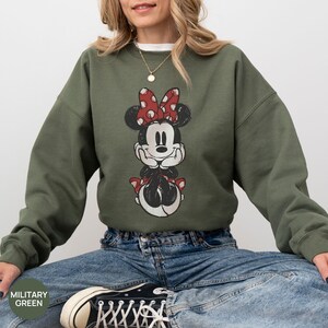 Retro Drawing Classic Pose Mickey Mouse Shirt, Retro Mickey Hoodie, Family Disneyland Trip Shirt, Disney Couple Holiday Vacation Shirt image 8