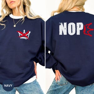 No Kings Protest Sweatshirt, Anti Monarchy Graphic Hoodie, Revolutionary Statement Crewneck, Political Activism Graphic Shirt image 2